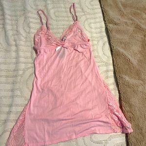 Baby Pink Laced Night Gown Never Worn With Tags Size- Small
